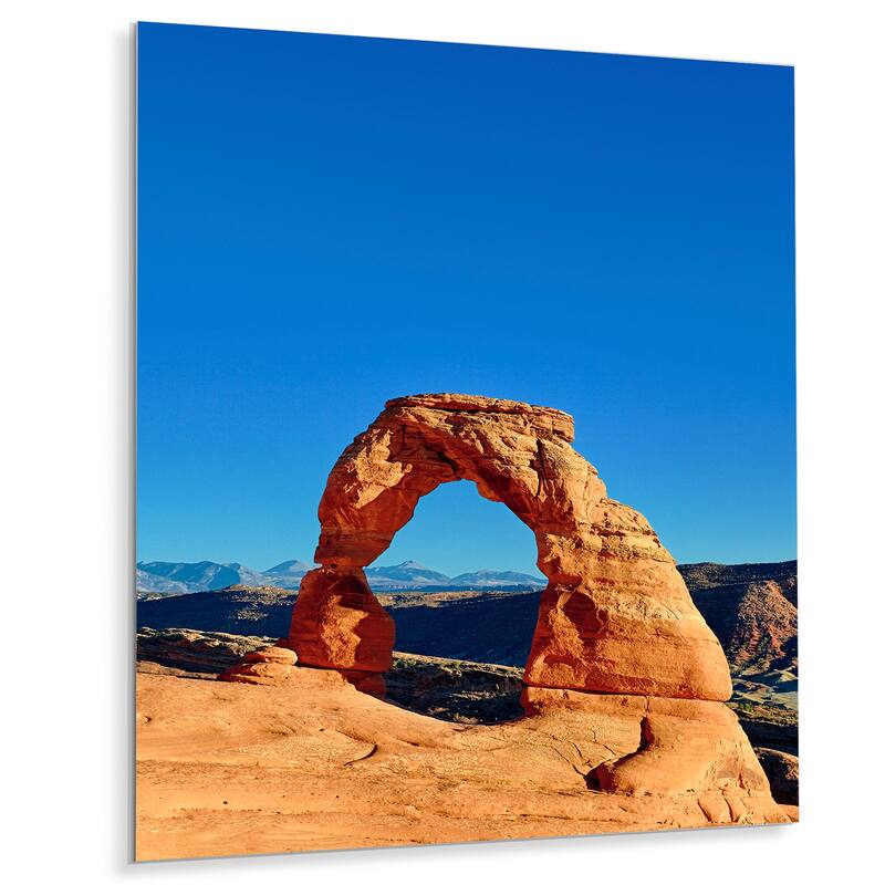 Designart "Arizona Canyon Arch National Park I" Arizona Metal Wall Art